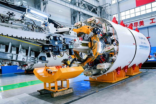 川山甲1號 四川首臺全鏈土壓平衡盾構機在新津下線，智能制造裝備再添新成員